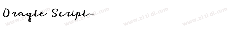 Oraqle Script字体转换